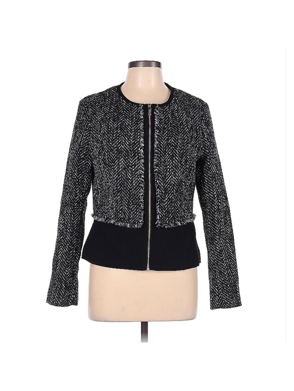 Ivanka Trump Black Tweed Jacket Blazer - Sz 12